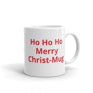 Novelty Mug - Ho Ho Ho Merry Christ-Mug - Perfect Christmas Gift For Colleagues, Friends Or Family, Funny Secret Santa