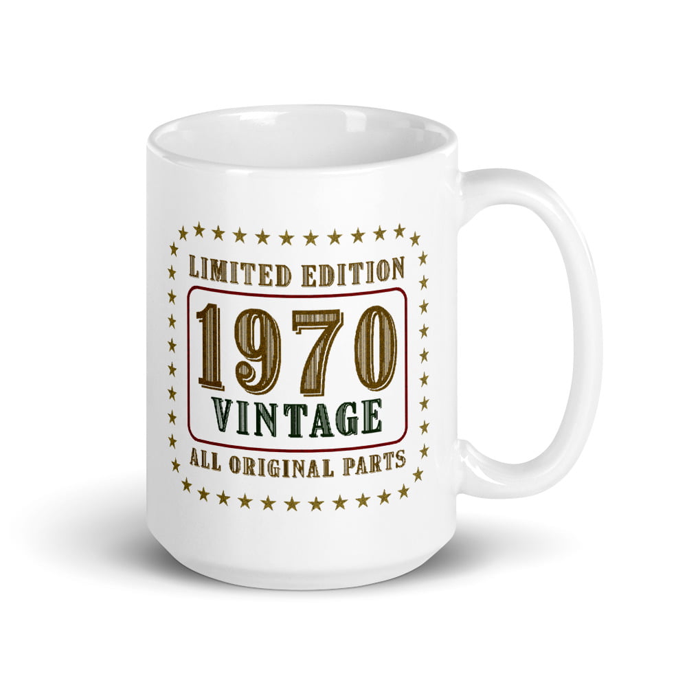 1970 Year In History Coffee Mug Includes Gift Box Born In 1970 Birthday Gift 