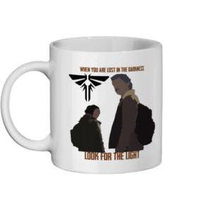 Joel and Ellie With Firefly Logo Inspired By The Last Of Us